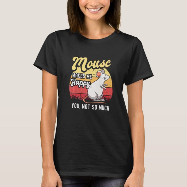 Mouse Mice Råtta Gerbil Maus Ratón Pet Rodent Mana T Shirt (Framsida)