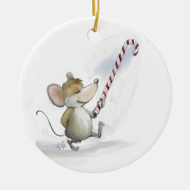 Mouse Moe Circle Ornament (Framsidan)