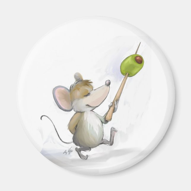 Mouse Moe med Olive Magnet (Framsidan)
