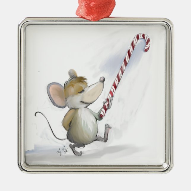 Mouse Moe Square Ornament (Framsidan)
