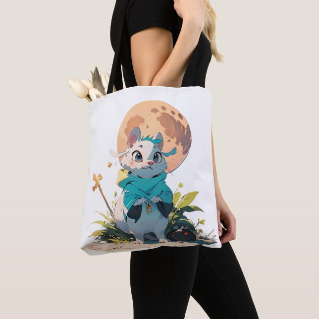 Mouse Mystique Tote Bag Tygkasse (Närbild)