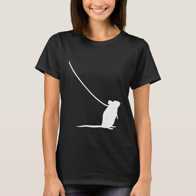 Mouse on a Leash Mice Animal Wildlife Cute  Pet 1 T Shirt (Framsida)