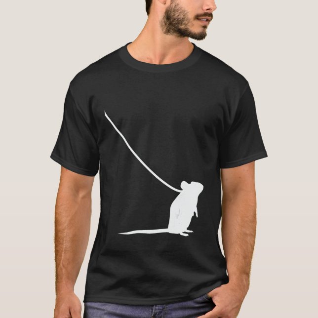 Mouse on a Leash Mice Animal Wildlife Cute  Pet 1 T Shirt (Framsida)