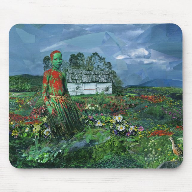 Mouse Pad 3 med Rachel Dolezal Art Musmatta (Framsidan)