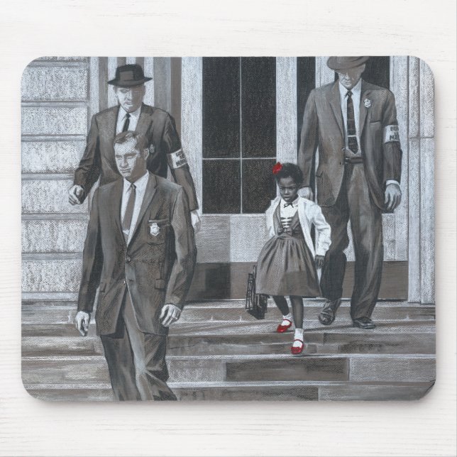 Mouse Pad 5 med Rachel Dolezal Art Musmatta (Framsidan)