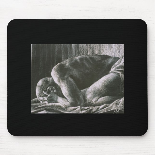 Mouse Pad 6 med Rachel Dolezal Art Musmatta (Framsidan)