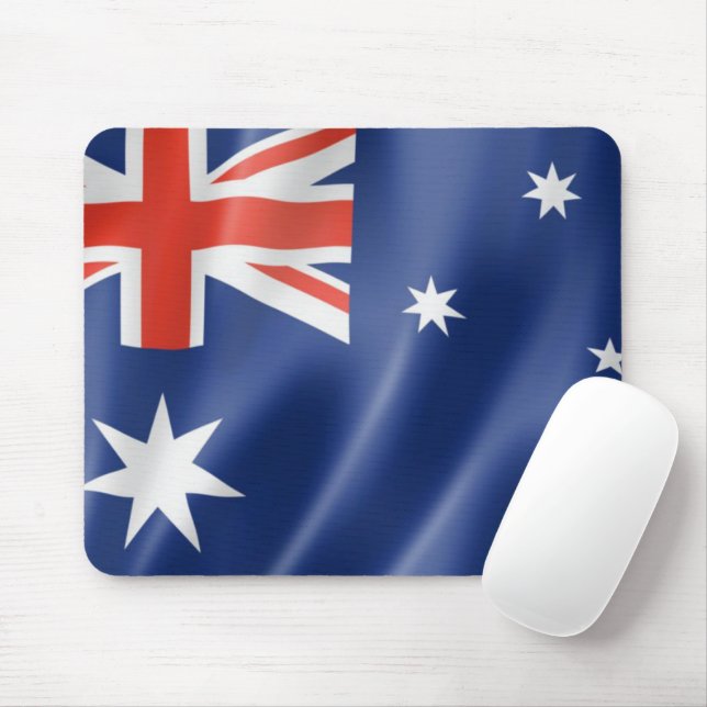 Mouse Pad - Australiska Flagga Musmatta (Med mus)