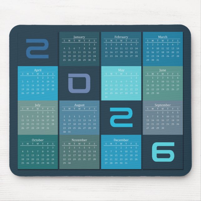 Mouse Pad Calendar 2024 Musmatta (Framsidan)