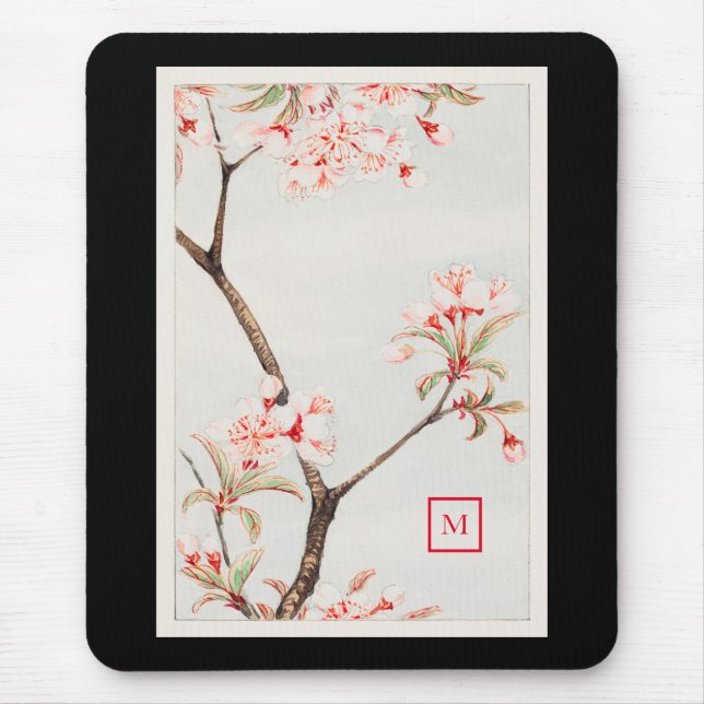 MOUSE PAD CHERRY BLOMMAR GREN JAPANESE MUSMATTA (Framsidan)