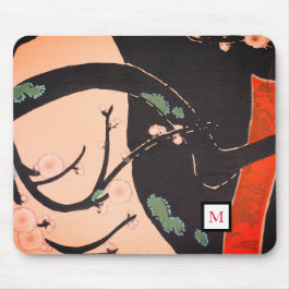 MOUSE PAD CHERRY BLOMMAR JAPANESE ANPASSNINGSBAR I MUSMATTA