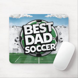 Mouse Pad för bästa Pappa-fotboll, graffiti fars d Musmatta