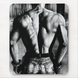 Mouse Pad För manar Masculine Art Coola BodyBuilde Musmatta