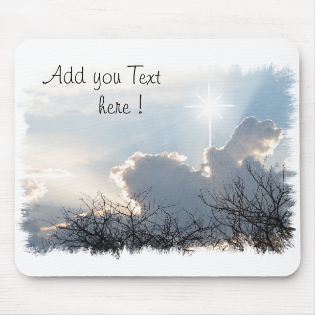 Mouse Pad Glory to God med kor i himlar Musmatta (Framsidan)