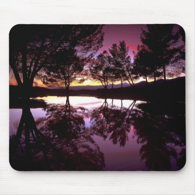 MOUSE PAD - Lila Reflection Scenary Computer Mat Musmatta (Framsidan)