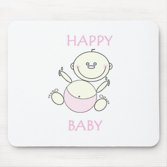 Mouse Pad, Lycklig Baby Musmatta (Framsidan)