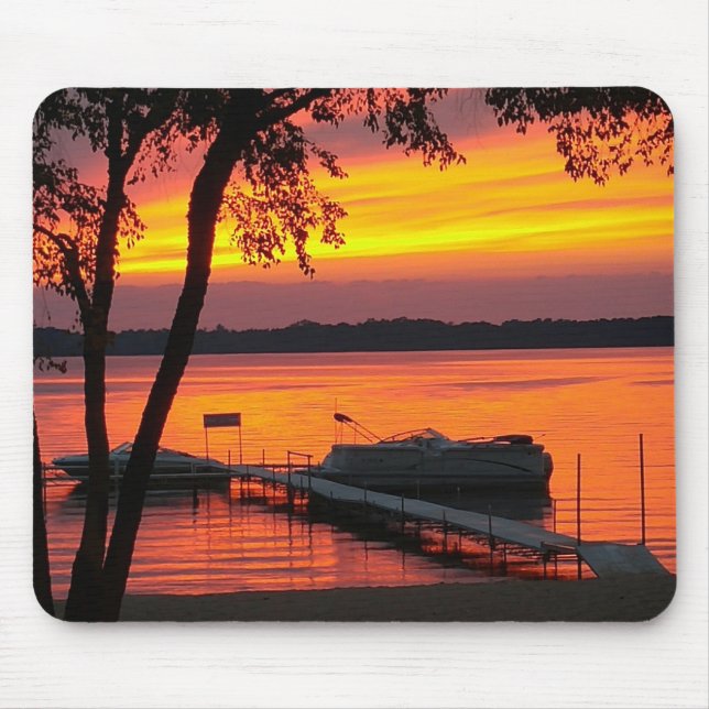 Mouse Pad med Sunset över Castlerock Sjö Musmatta (Framsidan)