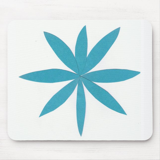 Mouse Pad med turkos Star Musmatta (Framsidan)