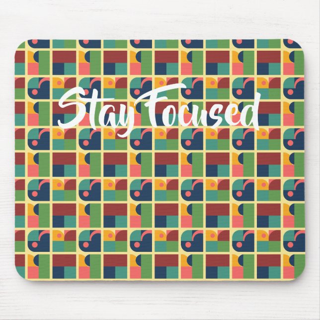  Mouse Pad – Modern Abstract Geometric Design Musmatta (Framsidan)