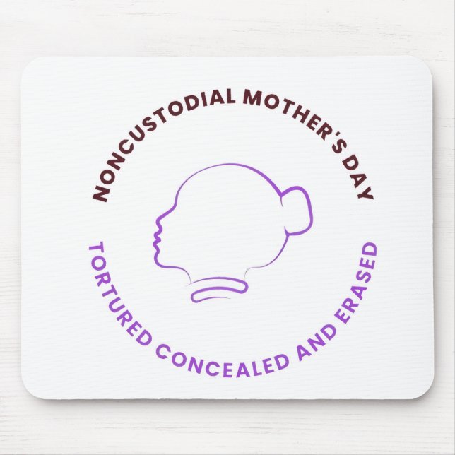Mouse Pad Noncustodial Mother's Day Logal  Musmatta (Framsidan)