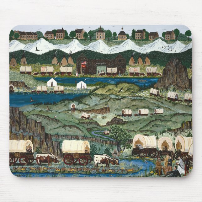 Mouse Pad Oregon Trail Musmatta (Framsidan)