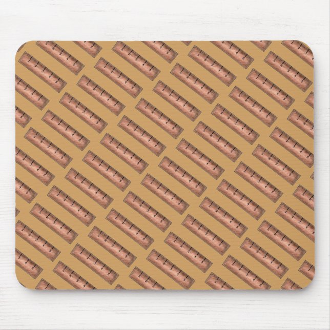 Mouse Pad-påse för trätrör Math Teacher Musmatta (Framsidan)