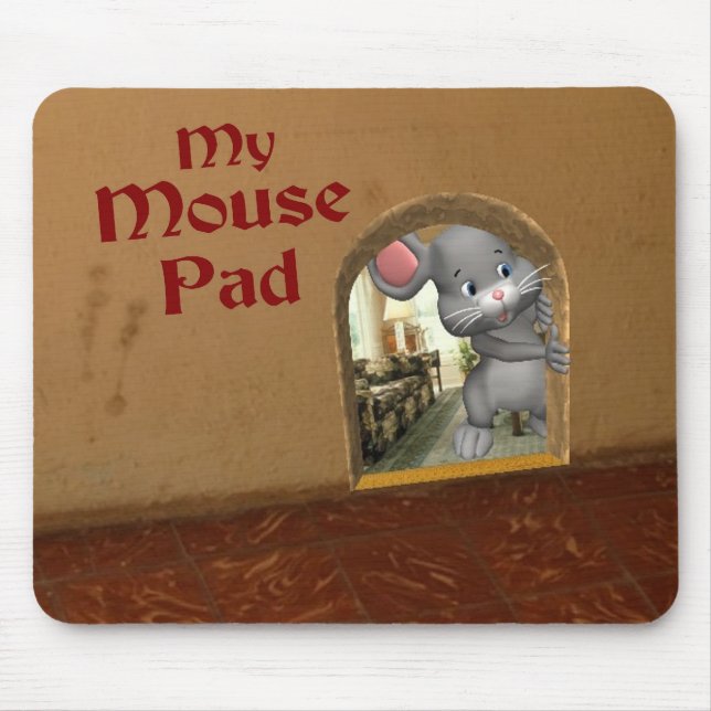 Mouse Pad Pun Funny Play på Ord Mousepad Musmatta (Framsidan)