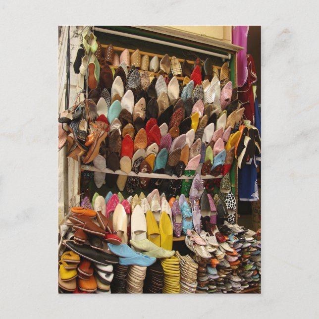 Mouse Pad - Shoe Seller Tangier Kasbah Vykort (Framsida)