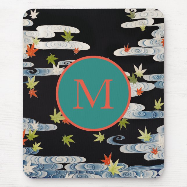 MOUSE PAD VATTEN AND LÖV JAPANESE ANPASSNINGSBAR I MUSMATTA (Framsidan)