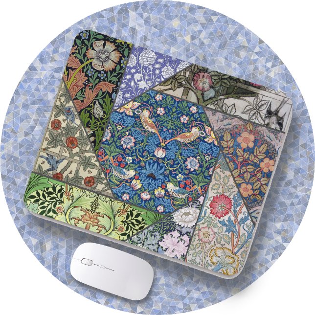 MOUSE PAD - William Morris Image Collage Musmatta (Skapare uppladdad)