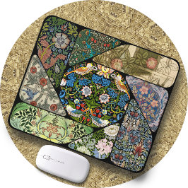 MOUSE PAD - William Morris Image Collage - Rundad Musmatta