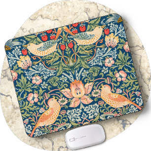 MOUSE PAD - William Morris - ’Strawberry Thief’ Musmatta