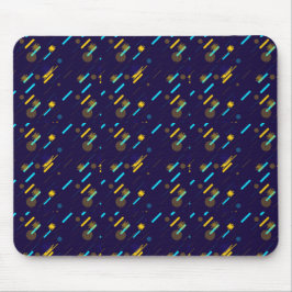 Mouse pad with a vibrant space-themed design musmatta