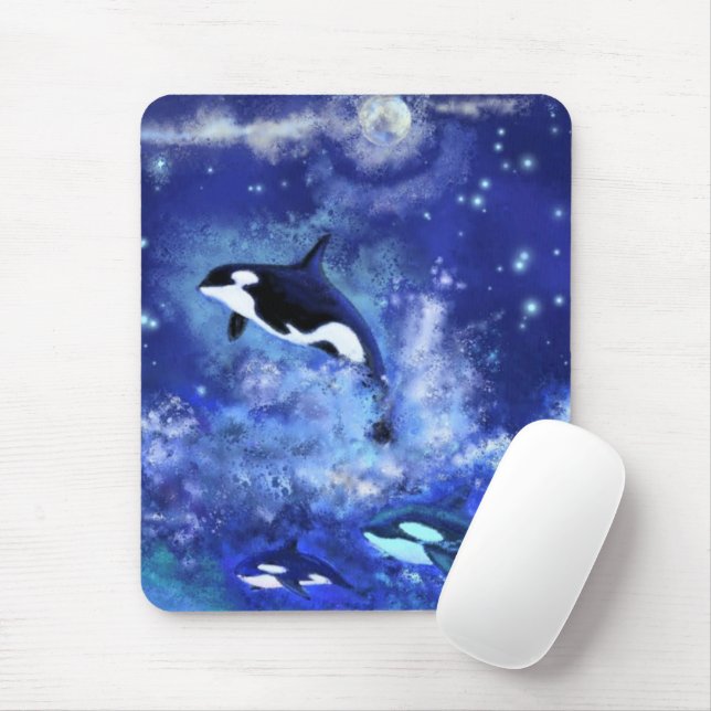 Mouse Pad with Orcas Musmatta (Med mus)