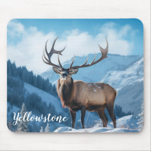 Mouse Pad-Yellowstone Elk Musmatta