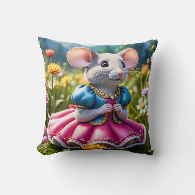 Mouse Princess Pillow Kudde (Framsida)