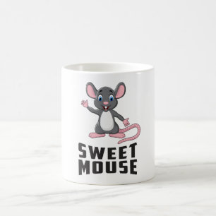 Mouse Råtta Animal Cheese Kärlek Pet Cute Funny Gi Kaffemugg