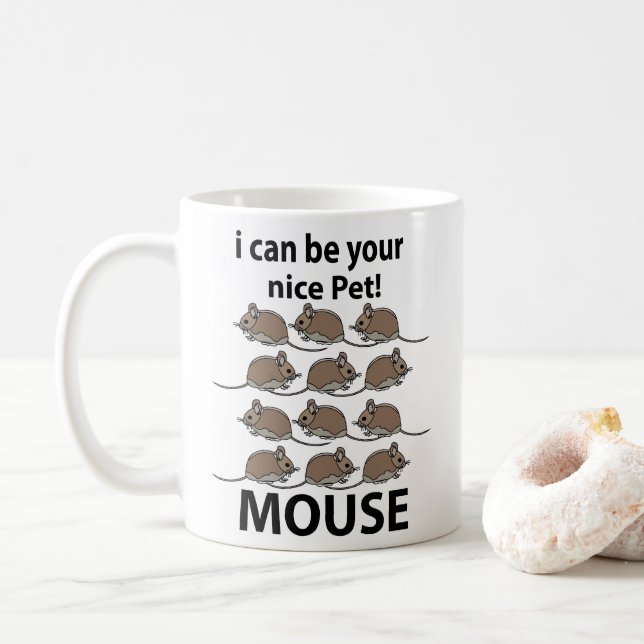 Mouse Råtta kan jag vara din trevliga sällskapsmus Kaffemugg (Med munk)