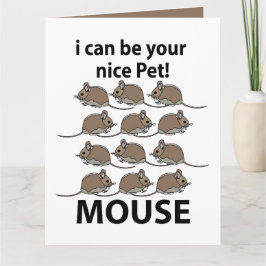 Mouse Råtta kan jag vara din trevliga sällskapsmus Kort
