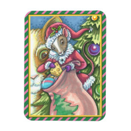 MOUSE SANTA BRINGS BRA CATS CHRISTMAS GIFTS, Cute Magnet
