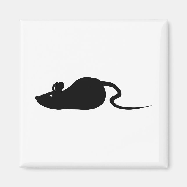 Mouse Silhouette Magnet (Framsidan)