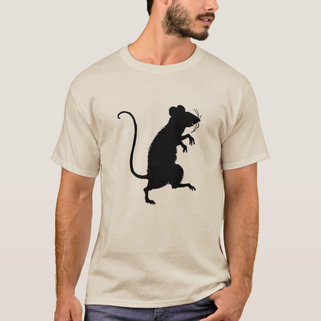 Mouse silhouette tee shirt (Framsida)