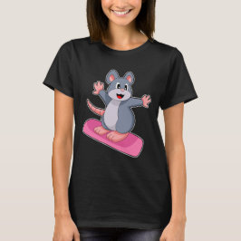 Mouse Snowboard Winter Sport T Shirt
