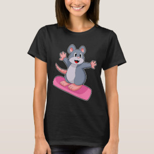 Mouse Snowboard Winter Sport T Shirt