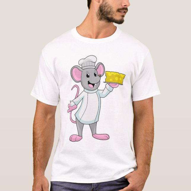 Mouse som Cook med Cheese T Shirt (Framsida)