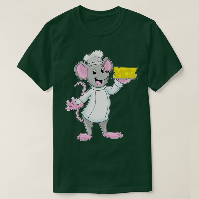 Mouse som Cook med Cheese T Shirt (Design framsida)