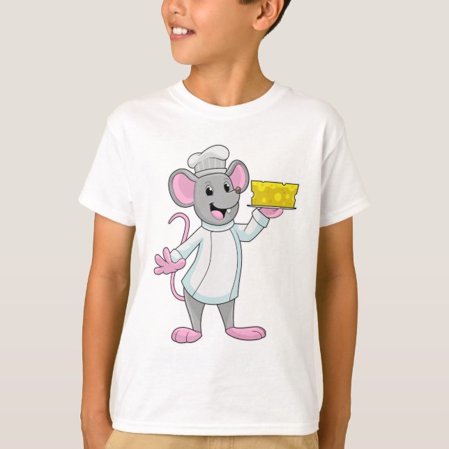 Mouse som Cook med Cheese T Shirt (Framsida)