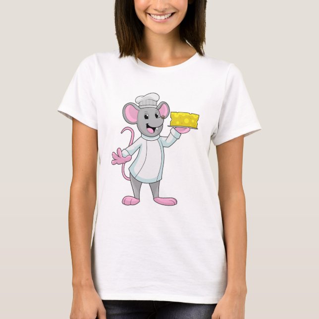Mouse som Cook med Cheese T Shirt (Framsida)