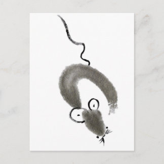Mouse, Sumi-e Vykort