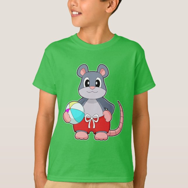 Mouse Summer Vatten polo T Shirt (Framsida)