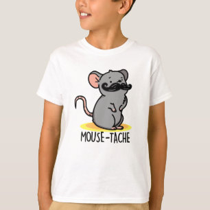 Mouse tache Funny Mouse Pun T Shirt